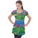 Our Town My Town Puff Sleeve Tunic Top View1