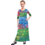 Our Town My Town Kids  Quarter Sleeve Maxi Dress