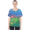 Our Town My Town V-Neck Dolman Drape Top View1