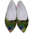 Peacock Feathers Feather Color Women s Low Heels View1