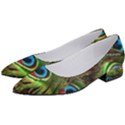 Peacock Feathers Feather Color Women s Low Heels View2