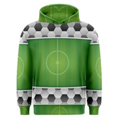 Background Sports Soccer Football Men s Overhead Hoodie by Wegoenart