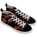 Fractal Space Fantasy Men s Mid-Top Canvas Sneakers View3