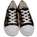 Dragon Motif Print Pattern Women s Low Top Canvas Sneakers View1