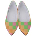 Checkerboard Pastel Squares Women s Low Heels View1