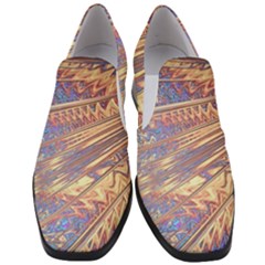 Flourish Artwork Fractal Expanding Slip On Heel Loafers