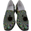 Fractal Rainbow Art Artwork Design Women s Chunky Heel Loafers View1