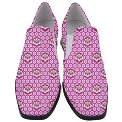 Paulownia Flowers Japanese Style Slip On Heel Loafers