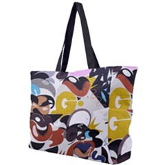 Graffiti Urban Colorful Graffiti City Wall Hip Hop Music Singers Simple Shoulder Bag by genx