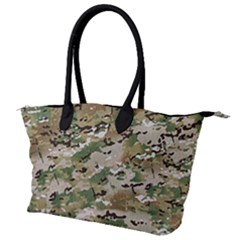 Wood Camouflage Military Army Green Khaki Pattern Canvas Shoulder Bag by snek