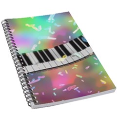 Piano Keys Music Colorful 5 5  X 8 5  Notebook by Mariart