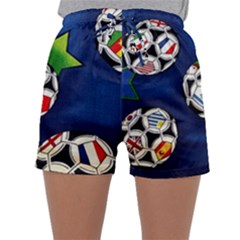 Textile Football Soccer Fabric Sleepwear Shorts by Pakrebo