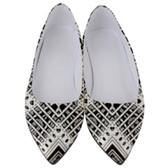 Pattern Tile Repeating Geometric Women s Low Heels