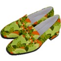 Texture Plant Herbs Herb Green Women s Chunky Heel Loafers View2