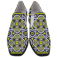 Tiles Panel Decorative Decoration Slip On Heel Loafers