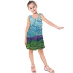 A Very Very Starry Night Kids  Sleeveless Dress