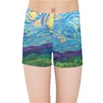 A Very Very Starry Night Kids  Sports Shorts