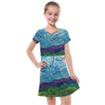 A Very Very Starry Night Kids  Cross Web Dress