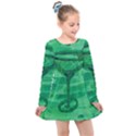 5 Oclock Somewhere Kids  Long Sleeve Dress View1