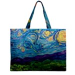 A Very Very Starry Night Zipper Mini Tote Bag