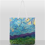 A Very Very Starry Night Full Print Rope Handle Tote (Large)