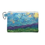 A Very Very Starry Night Canvas Cosmetic Bag (Medium)