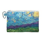 A Very Very Starry Night Canvas Cosmetic Bag (Large)