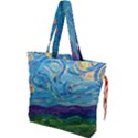 A Very Very Starry Night Drawstring Tote Bag View1