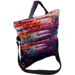 Spring Ring Fold Over Handle Tote Bag