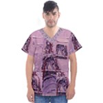 Ooh Lala Dsc3822 Men s V-Neck Scrub Top