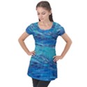 Women  Puff Sleeve Tunic Top View1