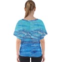 Women  V-Neck Dolman Drape Top View2