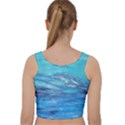 Women  Velvet Racer Back Crop Top View2