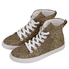 Grunge Abstract Textured Print Men s Hi-top Skate Sneakers by dflcprintsclothing