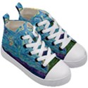 A Very Very Starry Night Kids  Mid-Top Canvas Sneakers View3