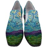 A Very Very Starry Night Slip On Heel Loafers