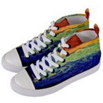 Days of Future Past  Women s Mid-Top Canvas Sneakers