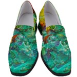 Underwater Summer Women s Chunky Heel Loafers