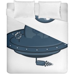 Ufo Unknown Alien Alie Duvet Cover Double Side (california King Size) by Wegoenart