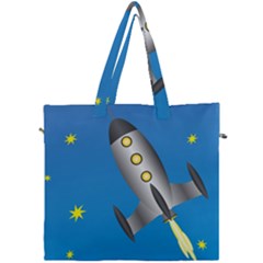 Rocket Spaceship Space Travel Nasa Canvas Travel Bag by Wegoenart