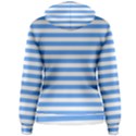 Blue Stripes Women s Pullover Hoodie View2