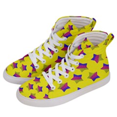 Ombre Glitter  Star Pattern Women s Hi-top Skate Sneakers by snowwhitegirl