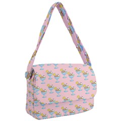 Ice Cream Sundae Pink Courier Bag by snowwhitegirl