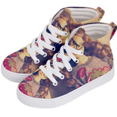 Eating Sushi Kids  Hi-top Skate Sneakers by snowwhitegirl