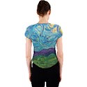 A Very Very Starry Night Crew Neck Crop Top View2