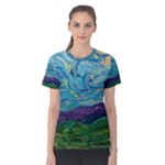 A Very Very Starry Night Women s Cotton Tee