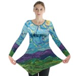 A Very Very Starry Night Long Sleeve Tunic 