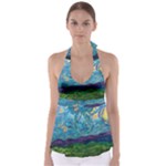 A Very Very Starry Night Babydoll Tankini Top