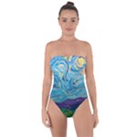 A Very Very Starry Night Tie Back One Piece Swimsuit