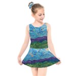 A Very Very Starry Night Kids  Skater Dress Swimsuit